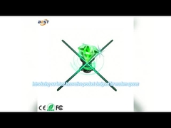 インタラクティブなホログラム扇風機 3D LEDディスプレイ ホログラムカバーブレード 様々なサイズソリューション