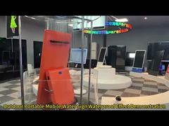 モバイル広告のための車輪付きの屋外ポータブルデジタルサイネージ