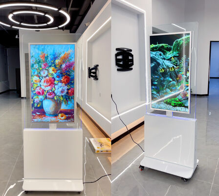 品質  Customized Floor Stand 4K Digital Signage Display and Player Tempered Glass Digital Signage 工場