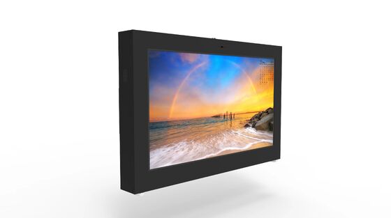 55/65 インチ IP65 防水 屋外 LCD デジタル シグネージ 2500 Cd/m2 明さ タッチ LCD ディスプレイ