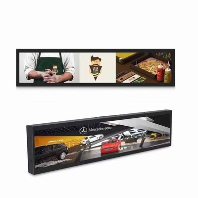 19.5インチストレッチバーLCDディスプレイ内外広告用シグナル