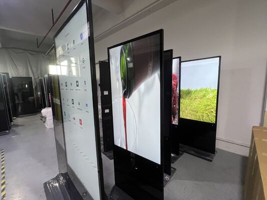 55インチ Android OS LCD デジタルサイネージ 350 Cd/m2 インドール/アウトドア広告ディスプレイ画面の明るさ