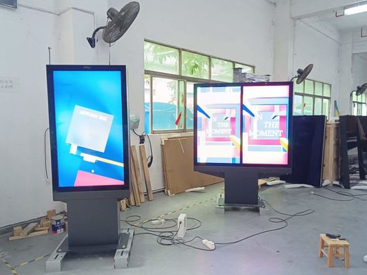43 75インチタッチスクリーン垂直LCDパネルスタンド広告ディスプレイ LED広告マシン フルHDビッグ広告