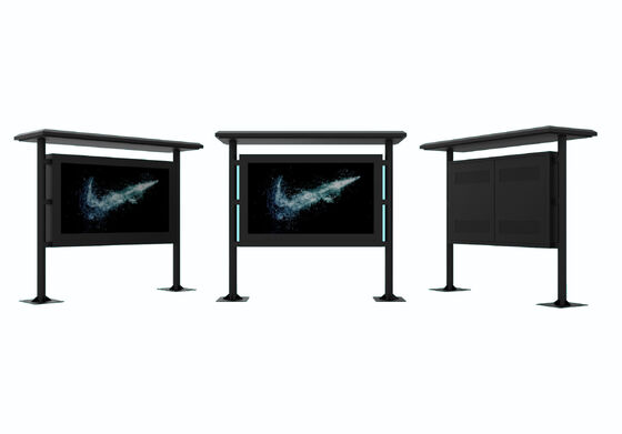 デジタル サイネージおよび広告向け 2500 ニトの輝度を備えた 55 インチ防水屋外 LCD ディスプレイ