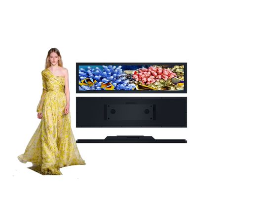 スーパーマーケット 棚 エッジ LCD ディスプレイ 多言語 ストレッチ LCD スクリーン 広告 ディスプレイ