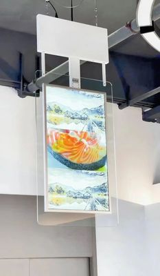 高明るさ インダース LCD デジタル シグネージ ショップ ハンガリング デジタル シグネージ タッチディスプレイ