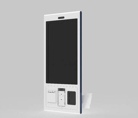 アンドロイド決済キオスクシステム 27インチ レストランセルフサービス オーダーキオスク 熱印刷付きセルフサービス 電子キオスク