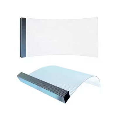 IP43 防水ガラスカーテン 壁広告 LEDフィルムスクリーン 5000ニット 明るさ 3840Hz リフレッシュレート 垂直≥140° 視角