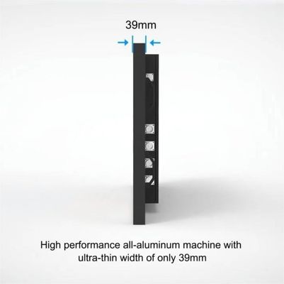 露天液晶デジタルサイネージ 30mm 厚さの超薄型耐候広告スクリーンとIK10 テンパーガラス