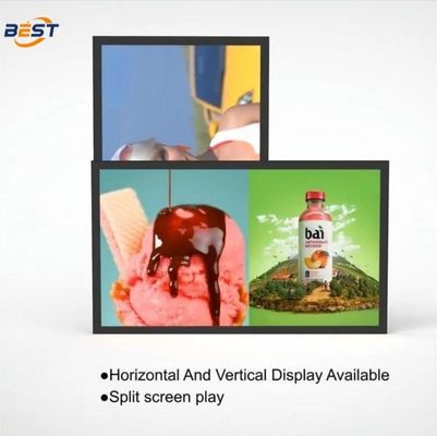 屋外 IP66 防水デジタルサイン 55 インチ 5000nit UHD 航空級 アルミ合金