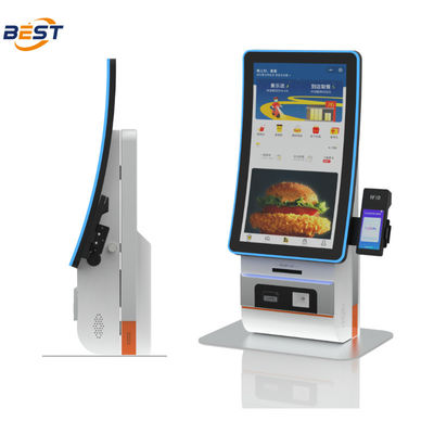 バール レストラン リテール Android 向け POS システム付き 壁掛けセルフサービス 注文キオスク