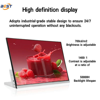 レストラン用デジタルメニューボードディスプレイ 室内液晶画面 USB超薄 高明るさ