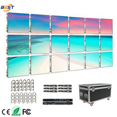 屋内LEDレンタルディスプレイ画面 P0.9/P1.25/P1.86/P2.5/P3.91 ウォールパネルマトリックス カスタム
