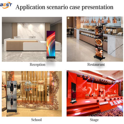 折りたたみ可能な室内LEDポスター画面 P2.5 3840x2160 1300cd/m2