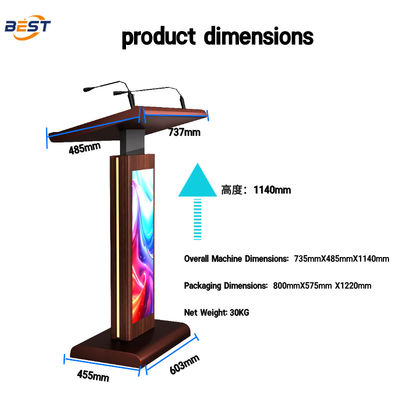 Digital Smart Electronic Multimedia Interactive Lectern and Pulpit