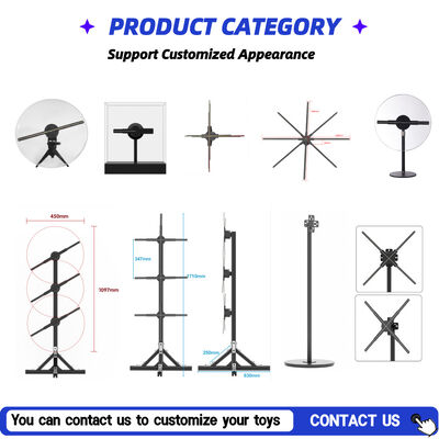 LEDホログラム扇風機 768 LEDランプビーズ 3740nit 明るみと 176° ビューイングアングル