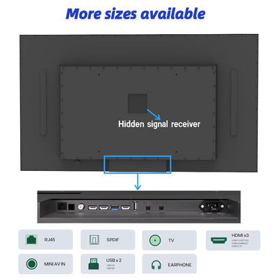 屋外テレビ防水 IP66 4K UHD 高輝度商業ディスプレイ