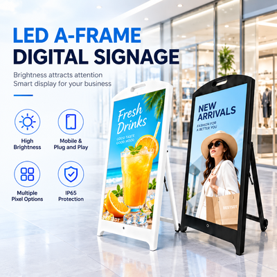 Smart Control LED Poster Display App U Disk Cloud WiFi Speaker Outdoor IP65 Digital Sign